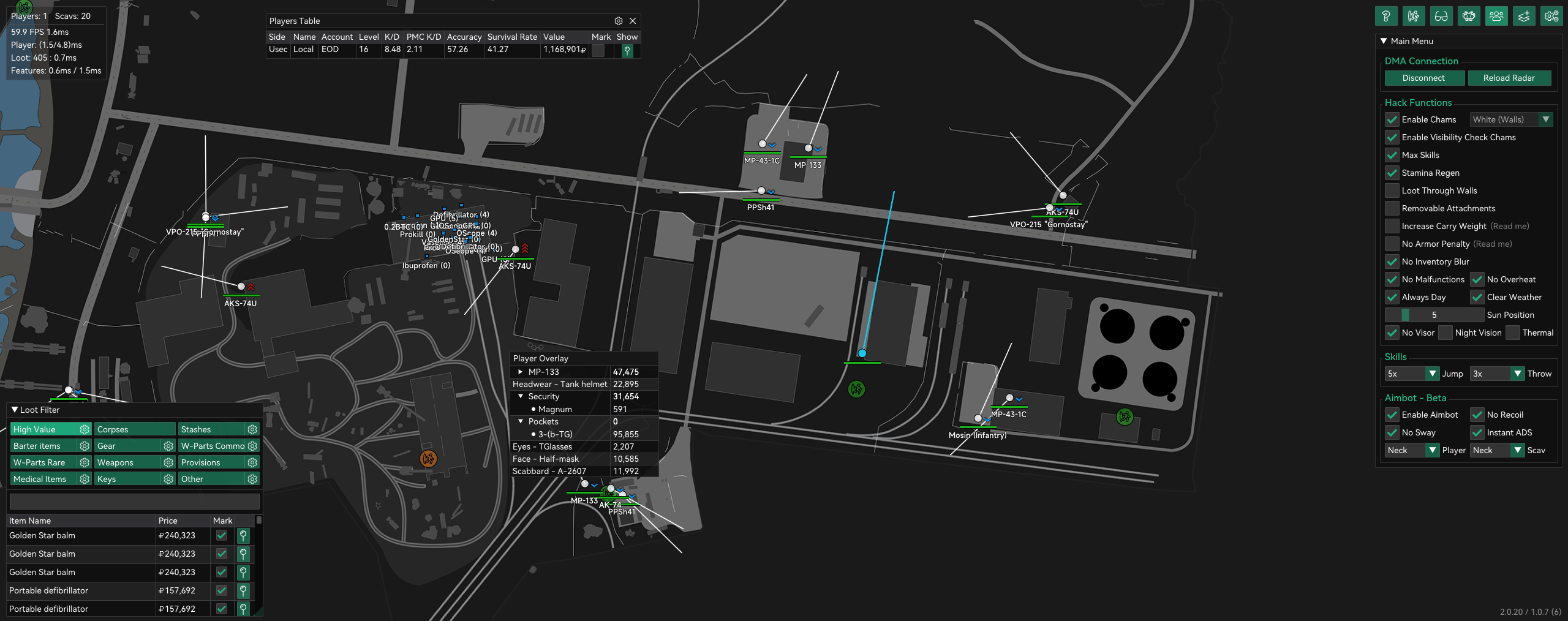 eft atomic map